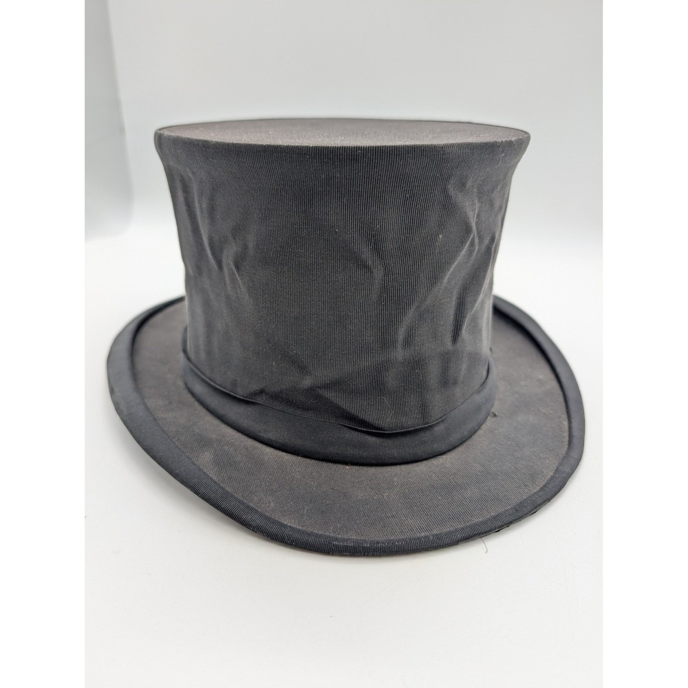 Vintage Toepfer & Bellack Milwaukee Collapsible Top Hat Black Silk Opera Gibus